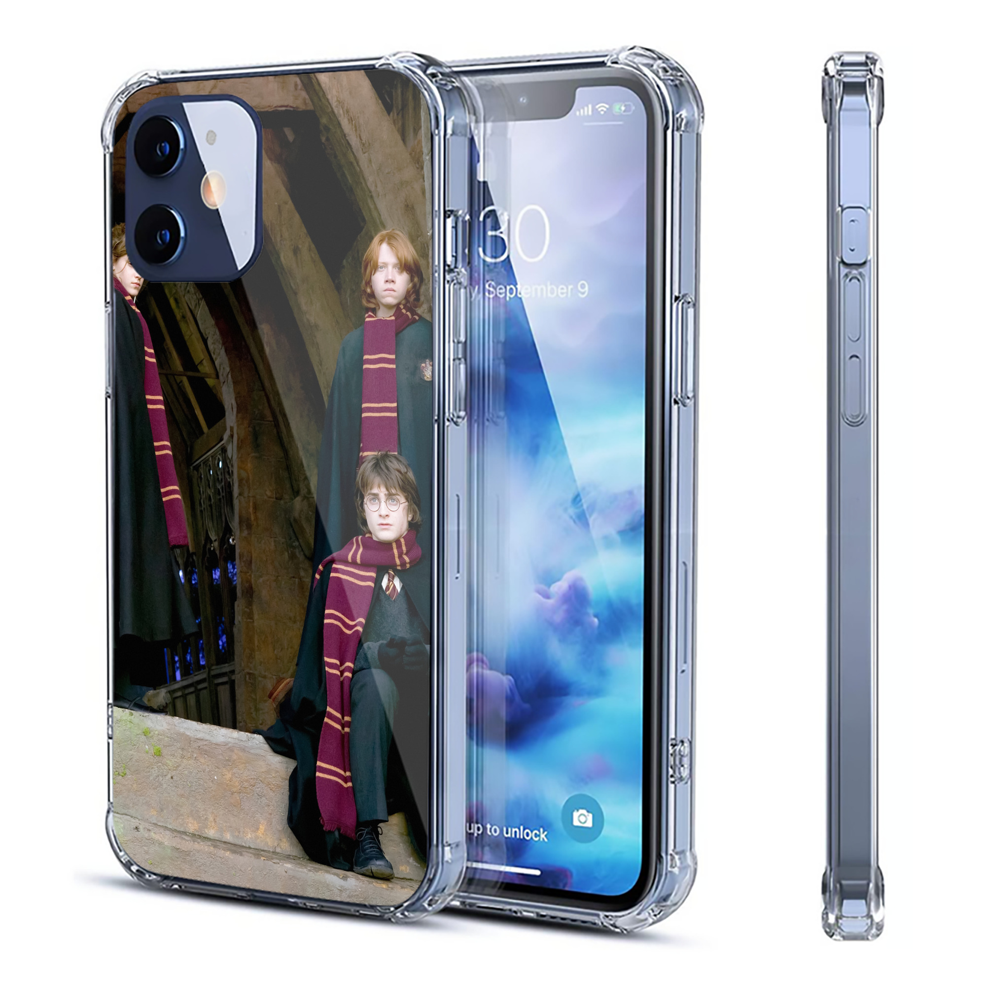 （画像用） Harry Potter ハリー・ポッターシリーズ 【iPhone 12シリーズ対応】透明スマホケース（クリアソフトケース）
